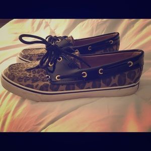 Size 9 Leopard Print Sperry’s.